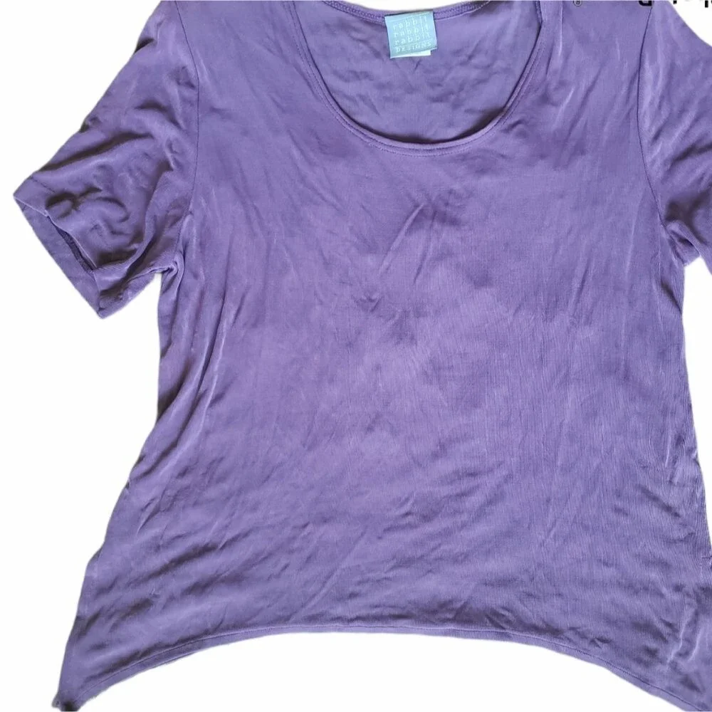 Rabbit Rabbit Rabbit Designs Purple Bemberg Top - Picture 2 of 11